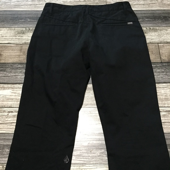 Volcom Vmonty Pants Chino Youth Size 30/20 Black Casual. - Picture 9 of 11